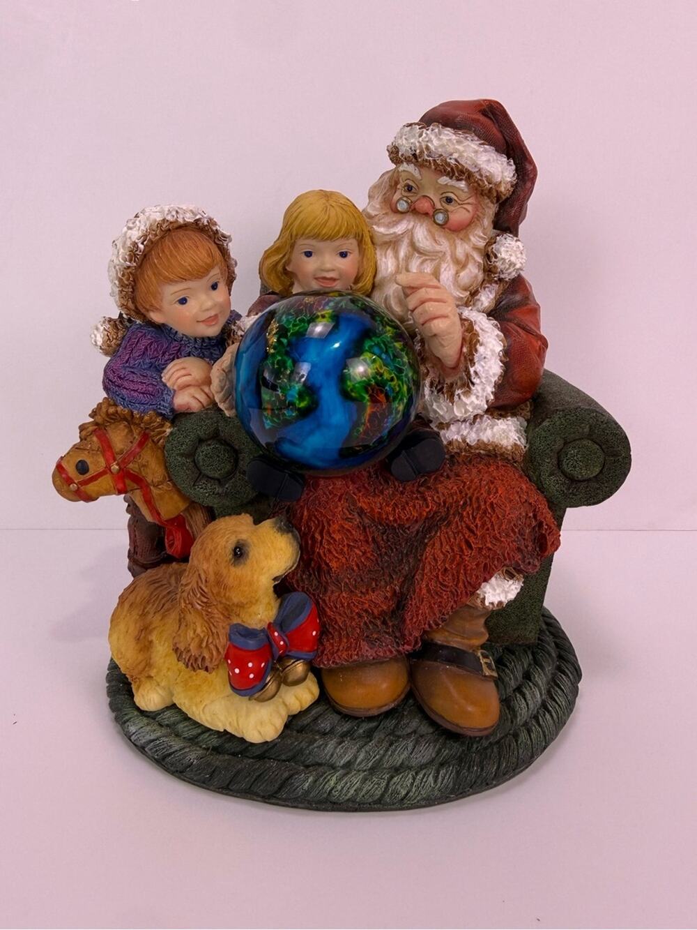 Department 56 Santa The Story Teller Globe Christmas Figurine w Box Vintage3